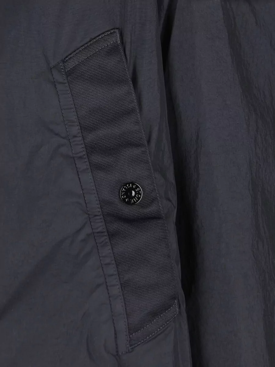 Stone Island Hooded Blazer Jacket Elastic Cuffs Pockets