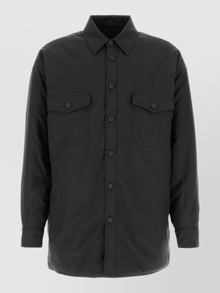 Mm6 Maison Margiela cotton wool padded shirt jacket