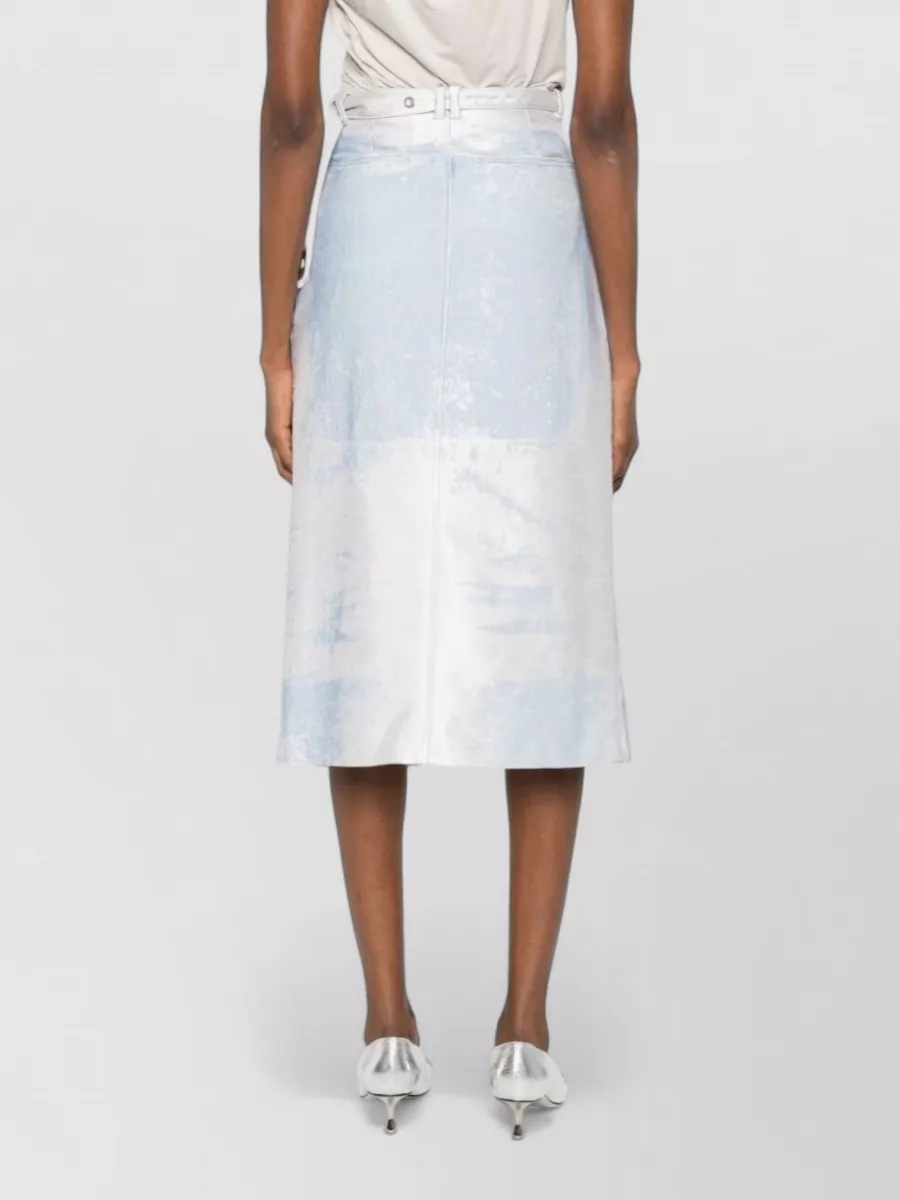 Diesel Printed Wrap Knee-Length Skirt