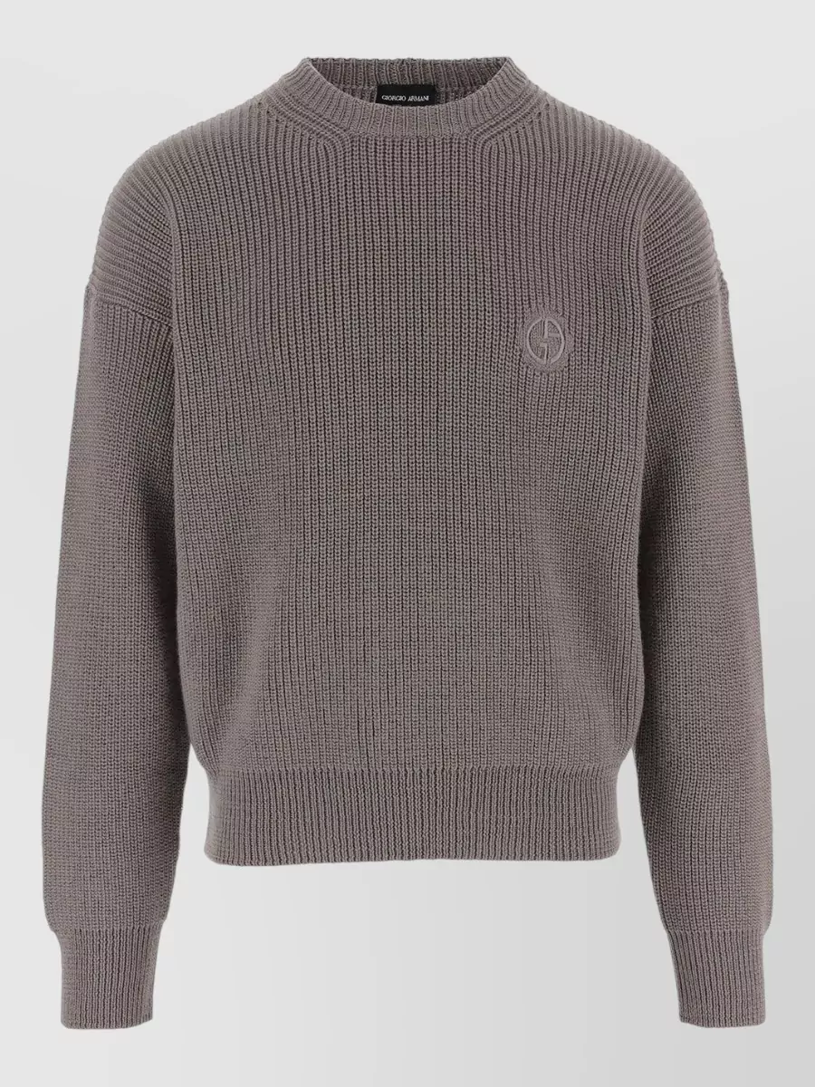Giorgio Armani ribbed wool crew neck jumper