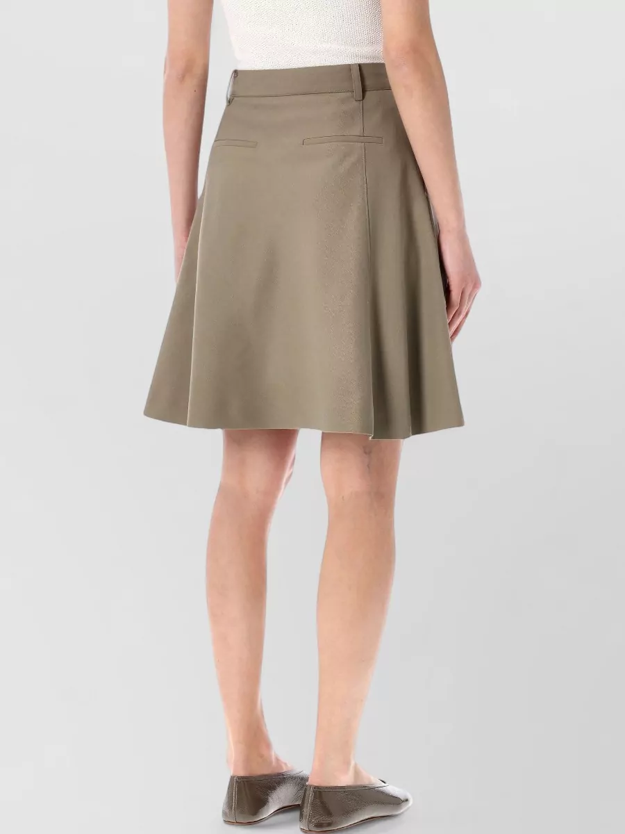 Low Classic Wool-Blend Flared Midi Skirt