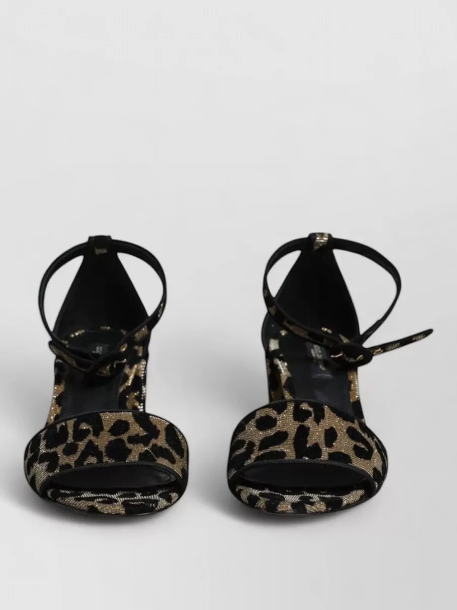 Dolce&Gabbana Leopard ankle strap sandals