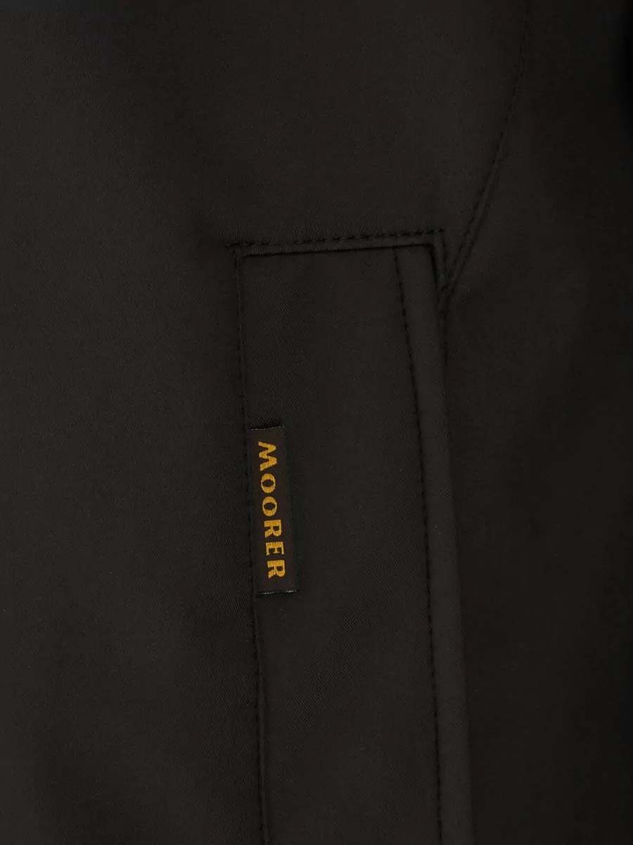 Moorer Quilted Polyester Down Jacket High Collar Pockets In Multi