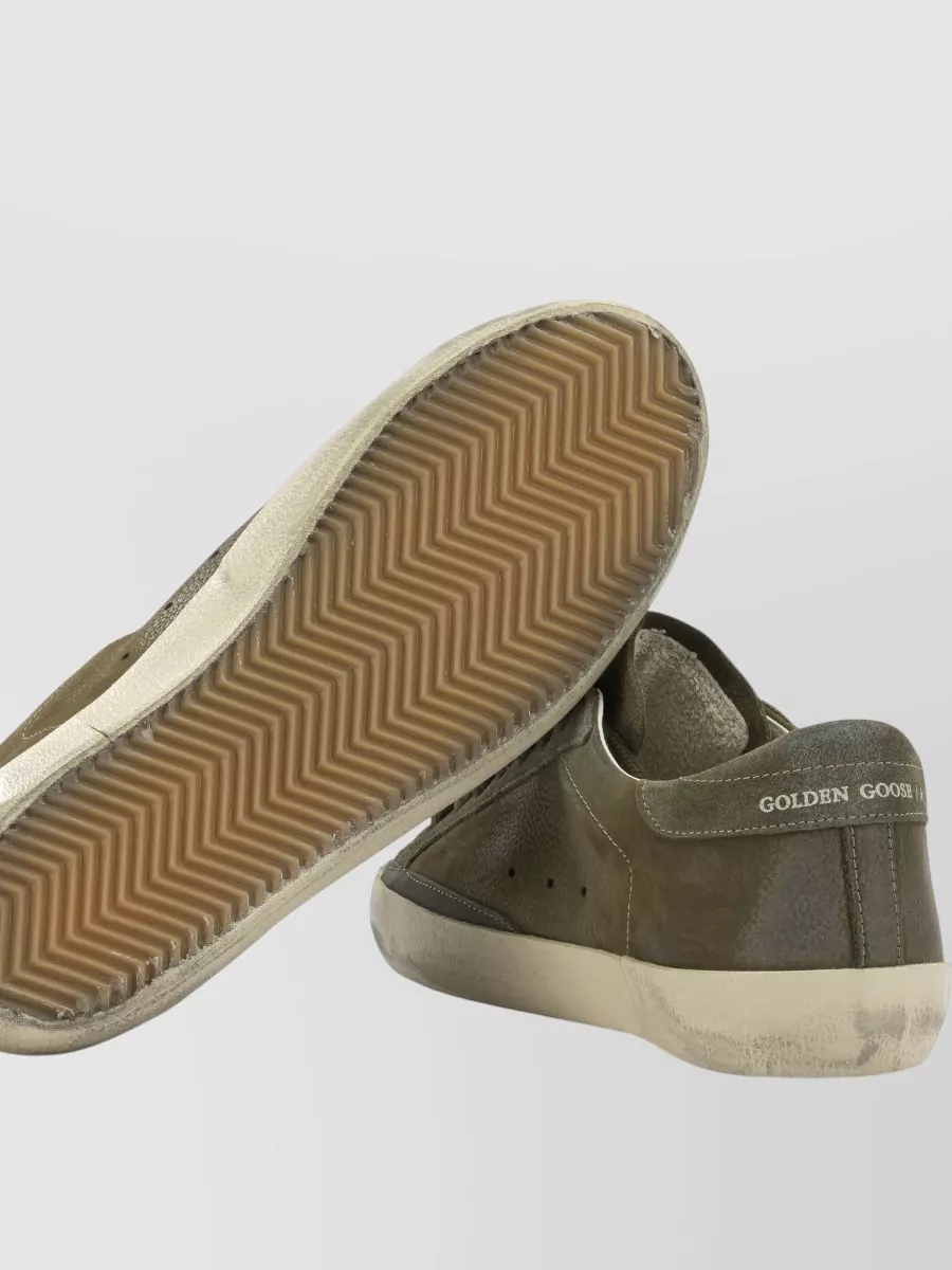 Golden Goose Superstar Sneakers Rubber Sole Perforated Design