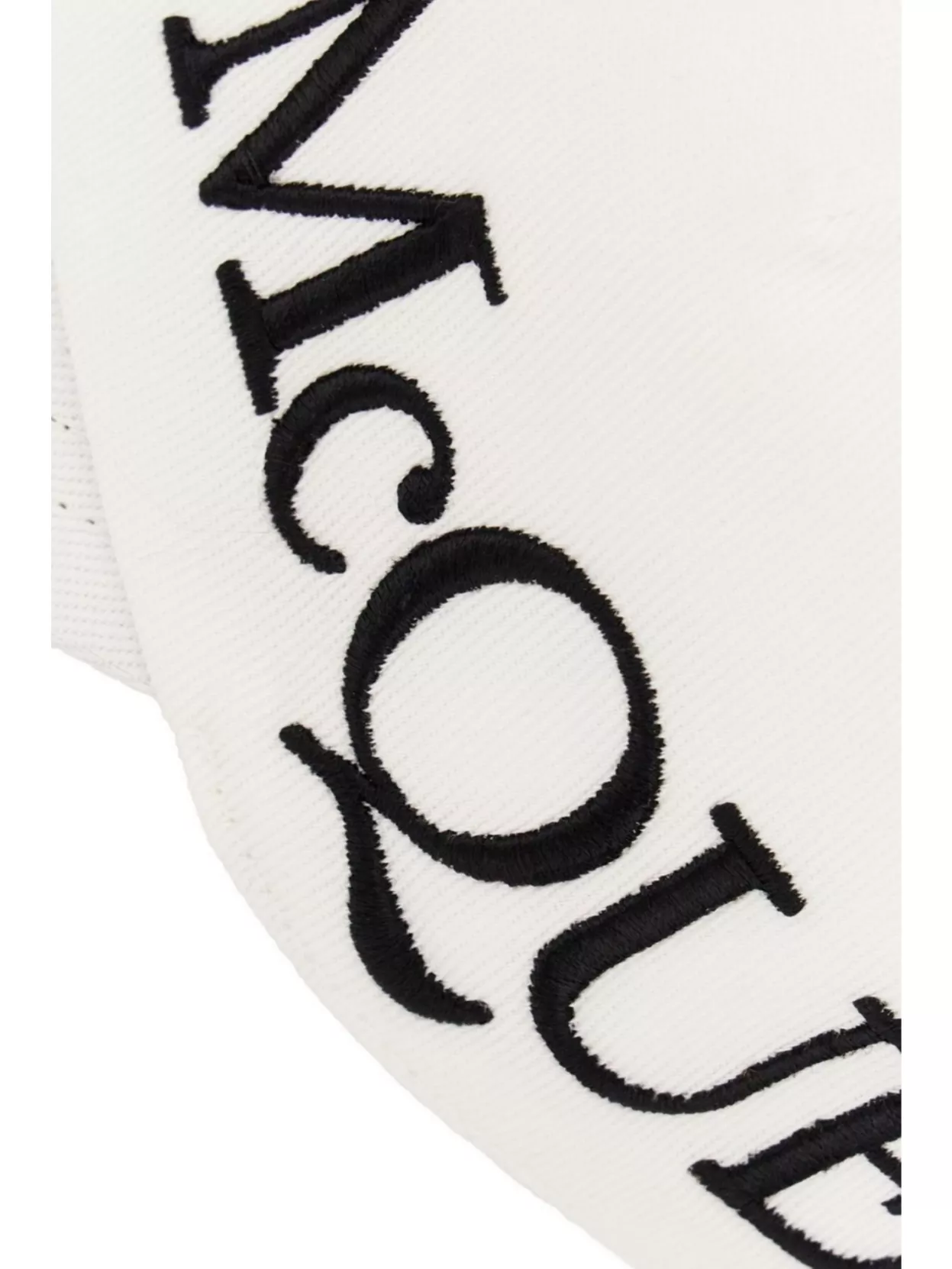 Alexander Mcqueen Curved Visor Cotton Baseball Cap