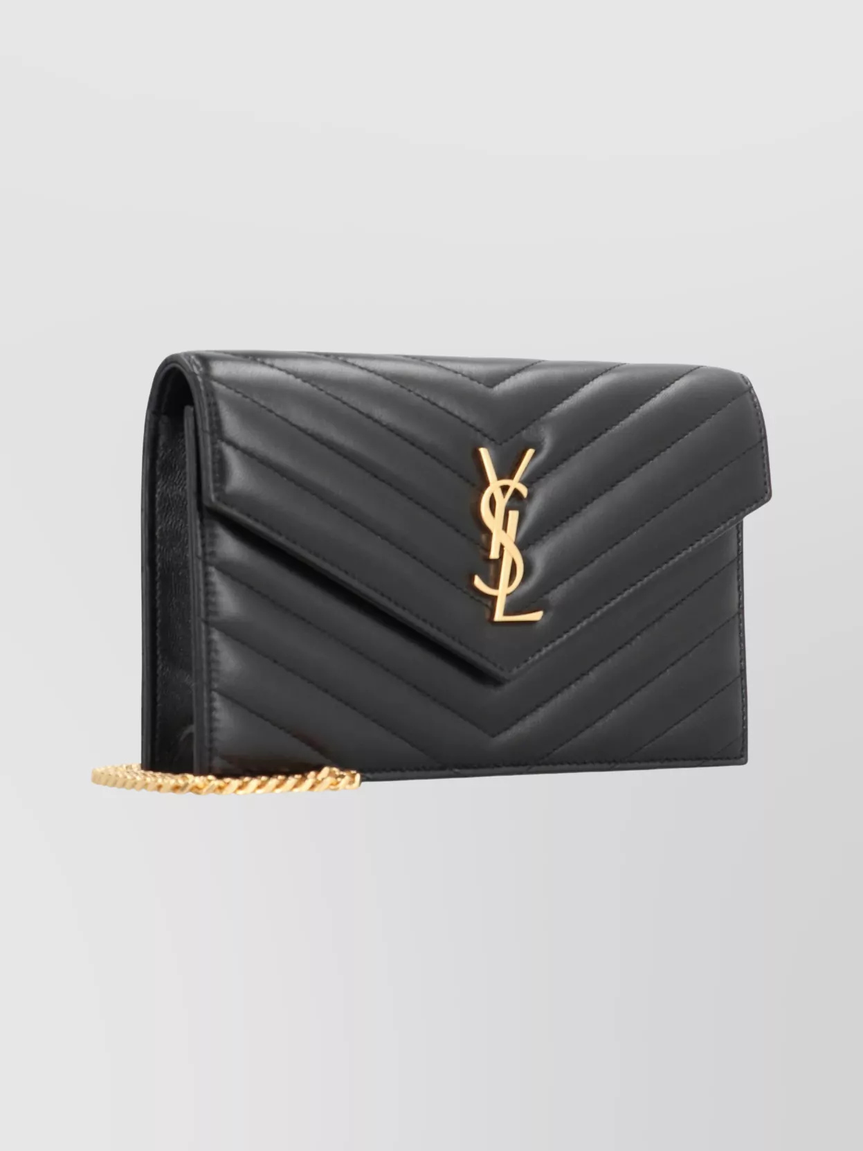 Saint Laurent Chain Wallet Quilted Leather