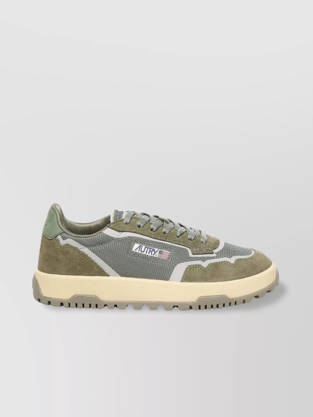 Autry Mesh And Suede Low Top Sneakers