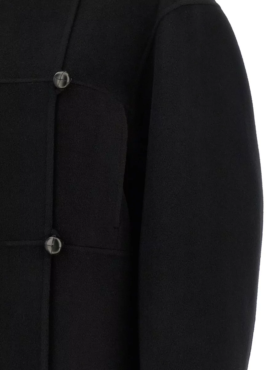 Róhe Cashmere Wool Asymmetric High-Collar Jacket