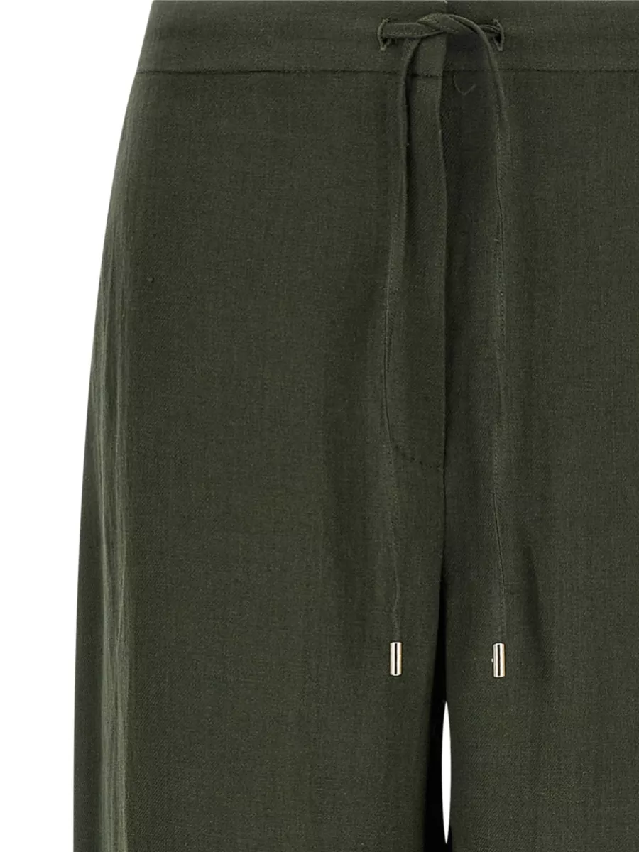 S Max Mara Linen Wide-Leg Trousers
