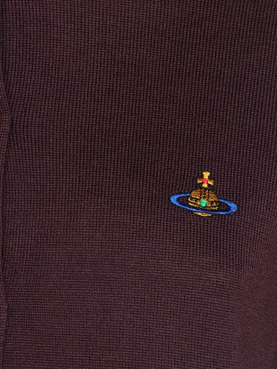 Vivienne Westwood Wool Crewneck Long-Sleeve Cardigan