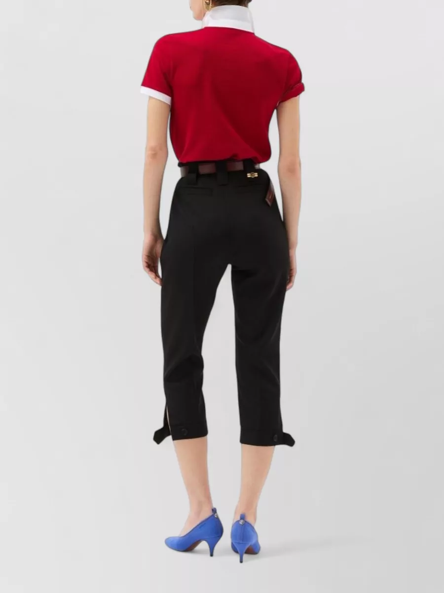 Versace Straight-Leg Cropped Trousers