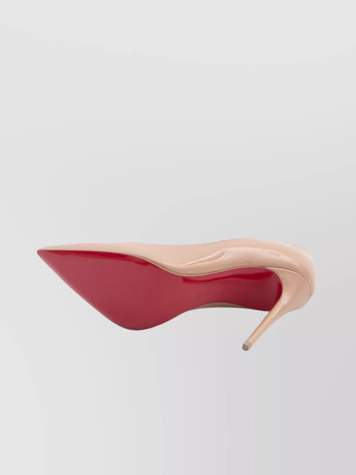 Christian Louboutin Kate 100 Nude Patent Leather Pumps