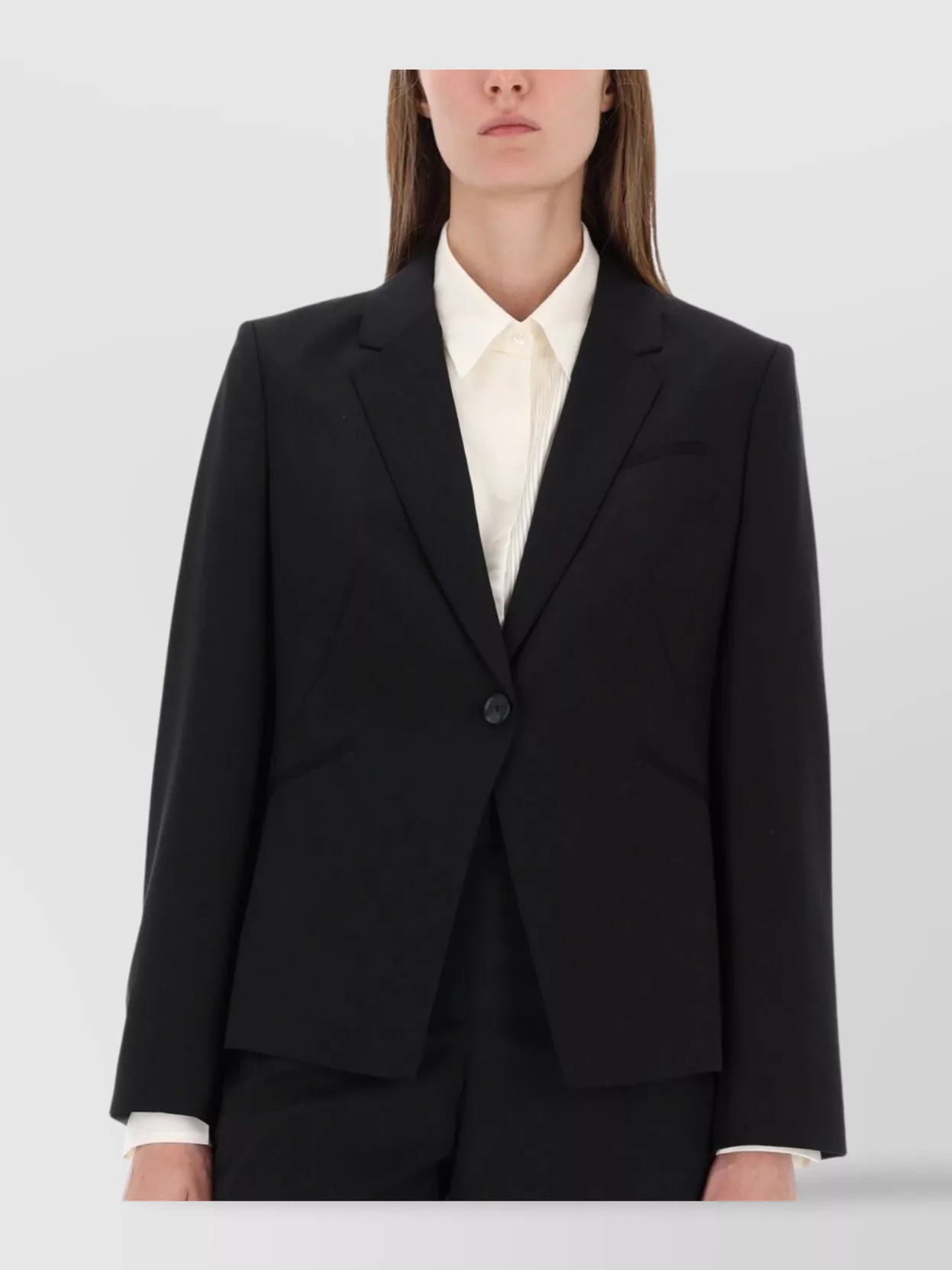 Boss Tailored Jacket Notched Lapels Front Pockets