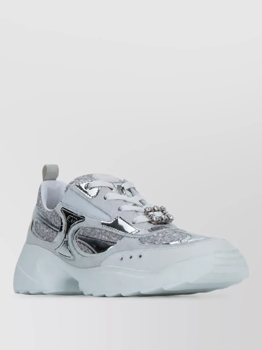 Roger Vivier crystal-embellished low-top sneakers