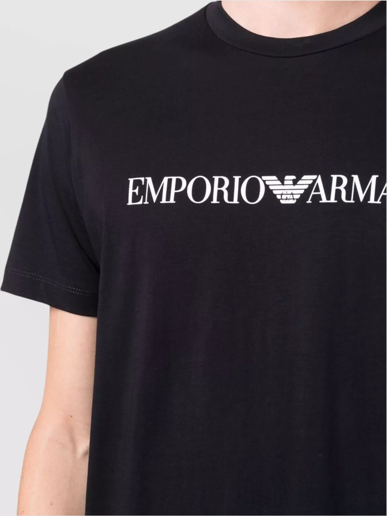 Emporio Armani Cotton Crew Neck T-Shirt