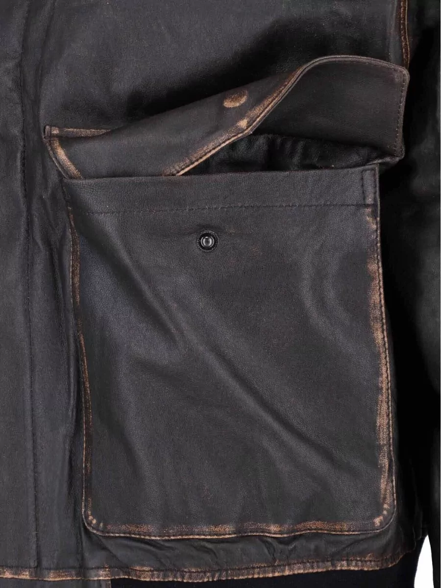 Dunst Leather Padded Coat