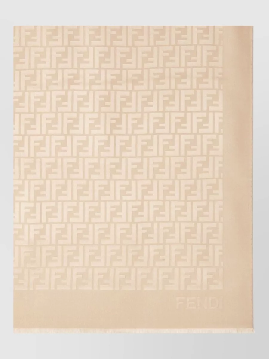 Fendi Silk Logo-Print Scarf