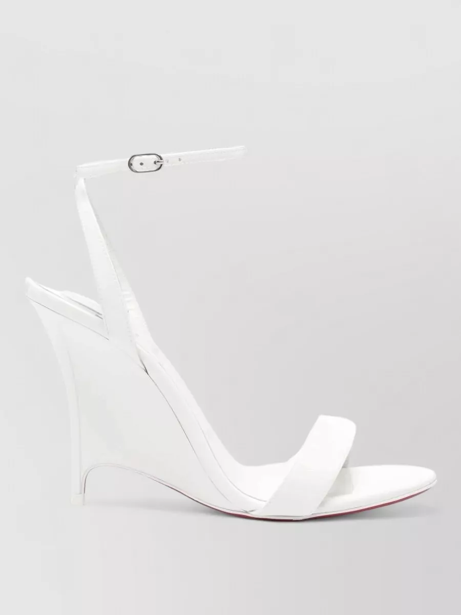 Christian Louboutin Patent Leather Wedge Sandals