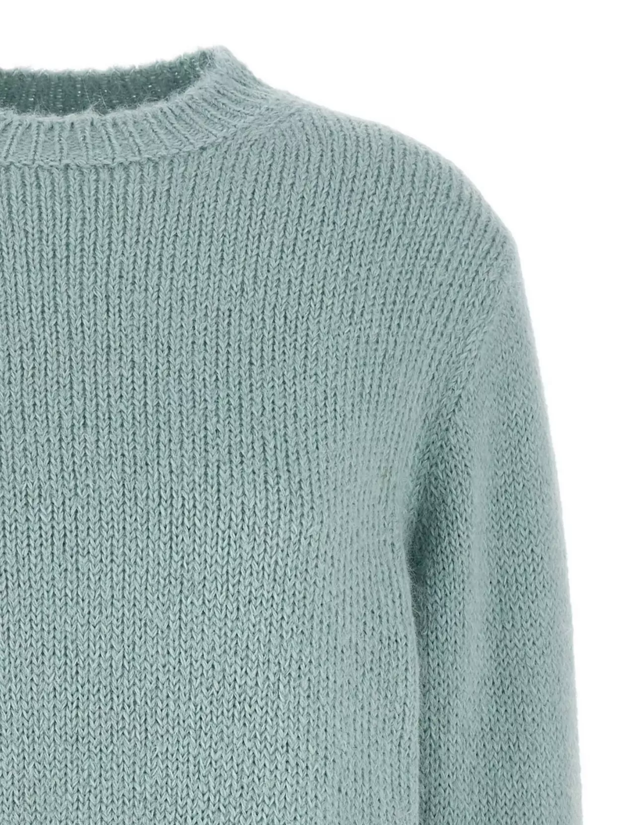 Jil Sander Ribbed Crewneck Knit Sweater With Soft Texture