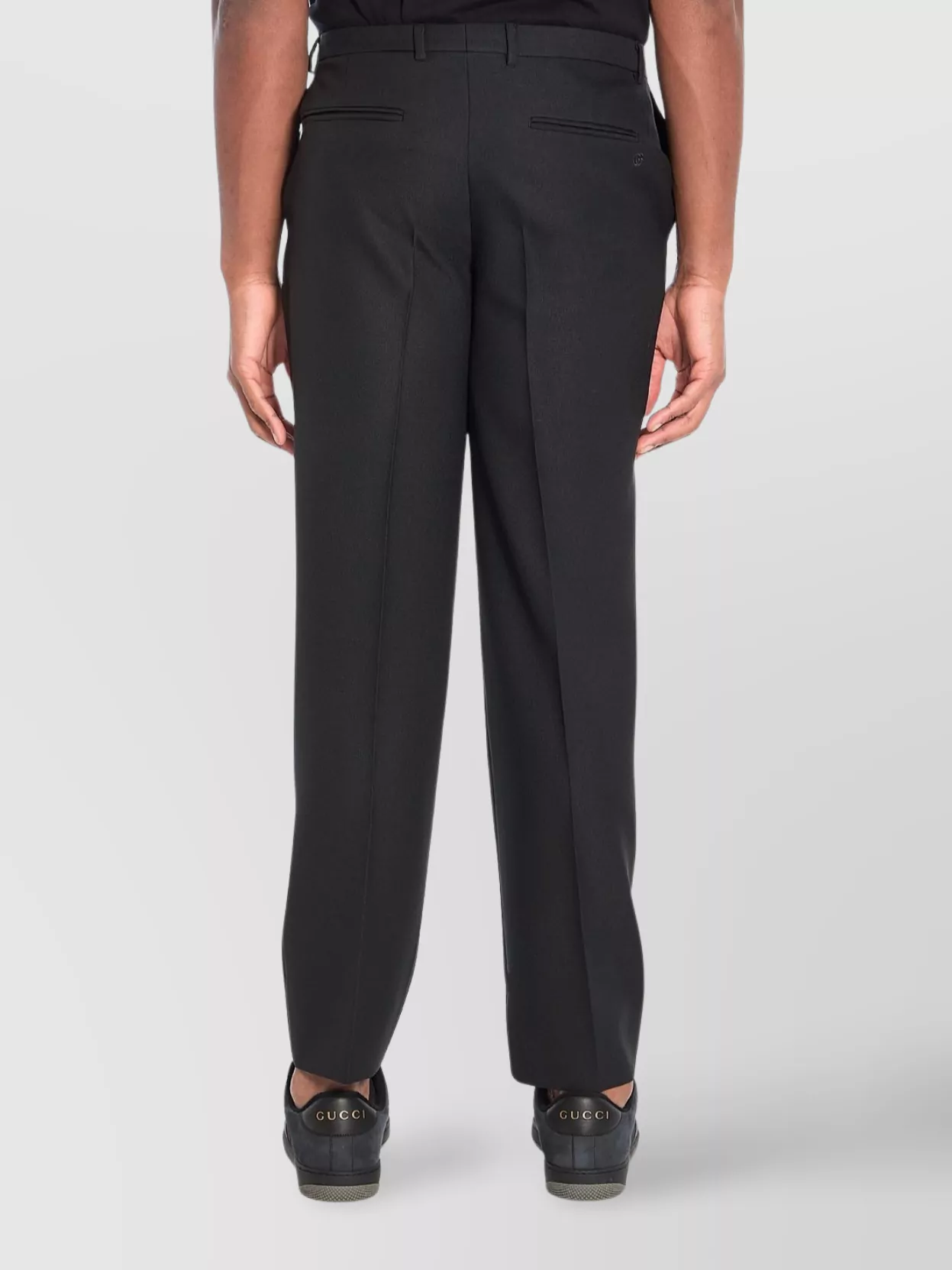 Gucci Straight Leg Trousers With Pockets In Black