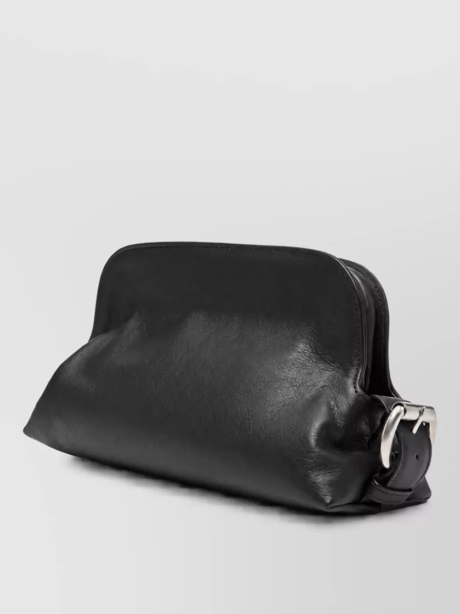 Ann Demeulemeester Leather Dolly Clutch Bag