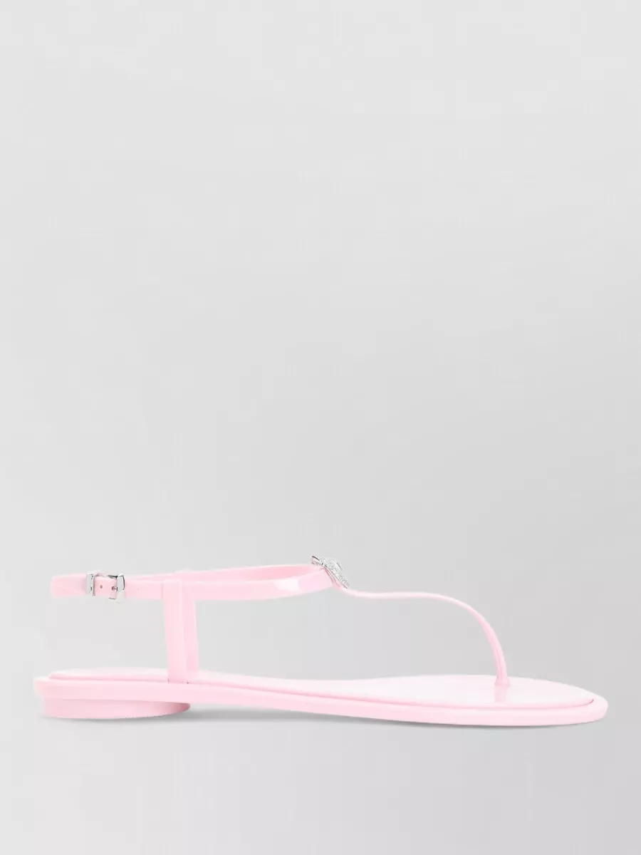 Mach & Mach Crystal-Embellished Thong Sandals