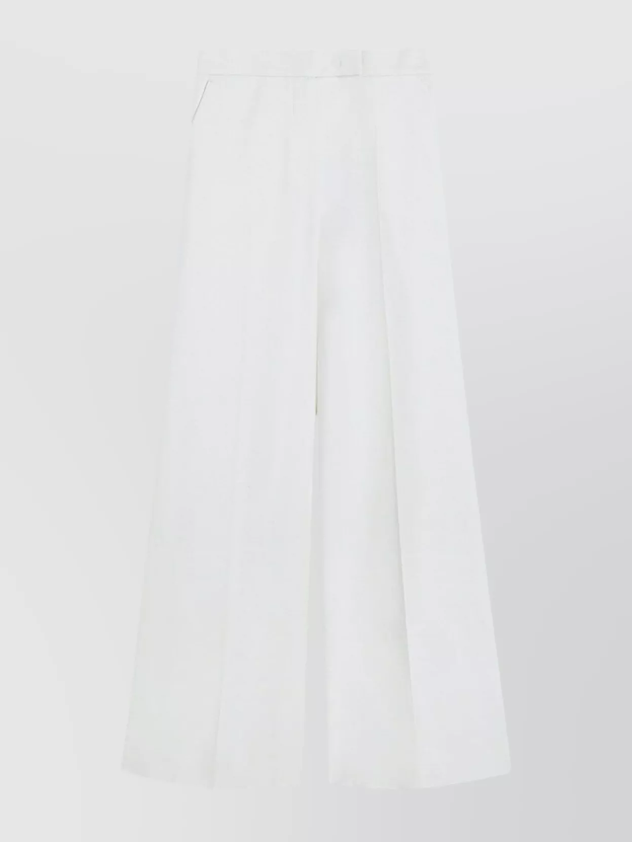 Max Mara Cotton High-Rise Wide-Leg Trousers