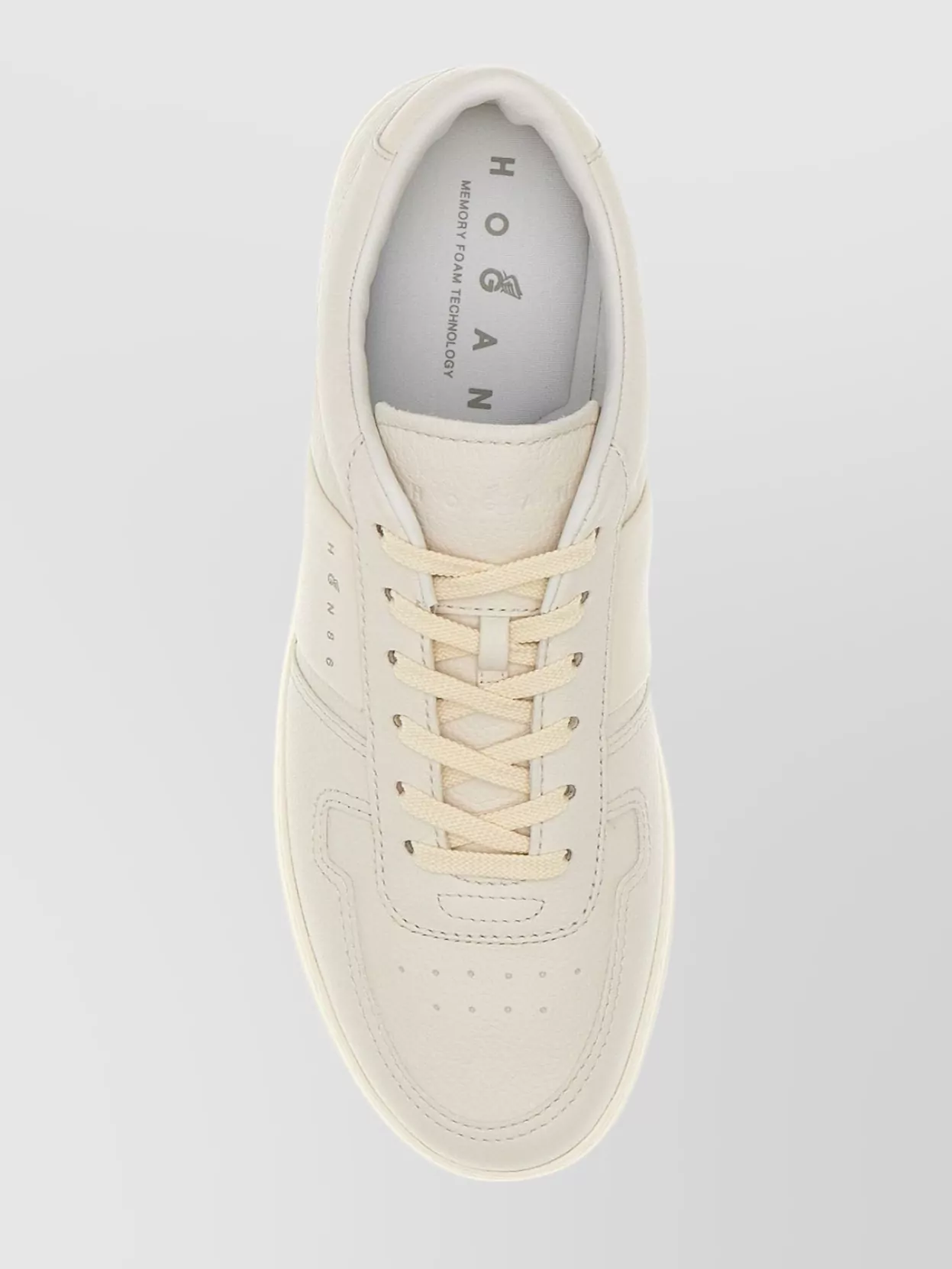 Hogan Leather Sneakers With Logoed Insert And Padded Ankle