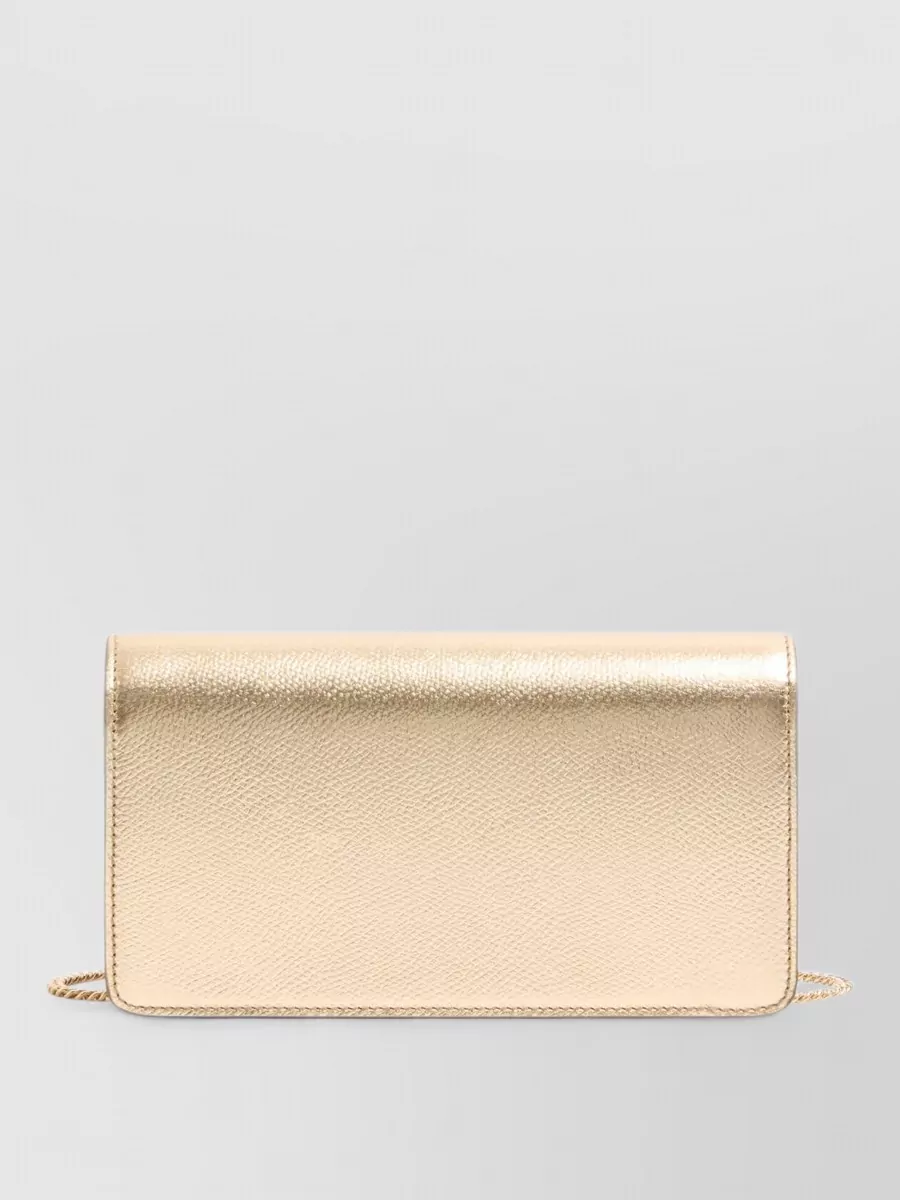 Valentino Garavani Vlogo Signature Mini Leather Clutch Bag
