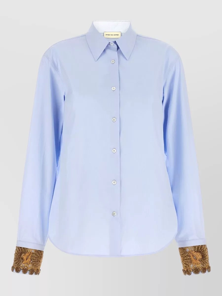 Dries Van Noten Cotton Embellished Shirt