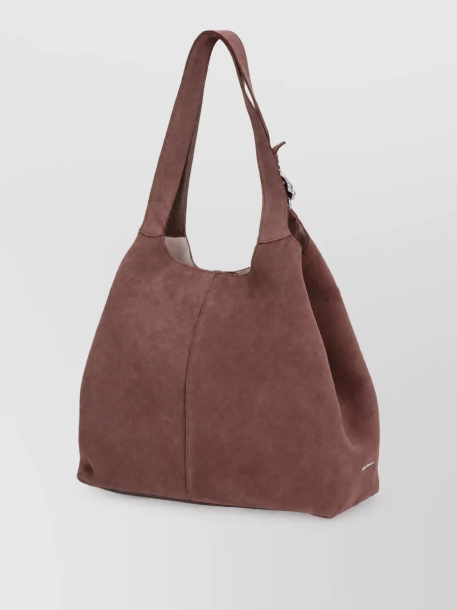 Coccinelle Suede Leather Tote Bag