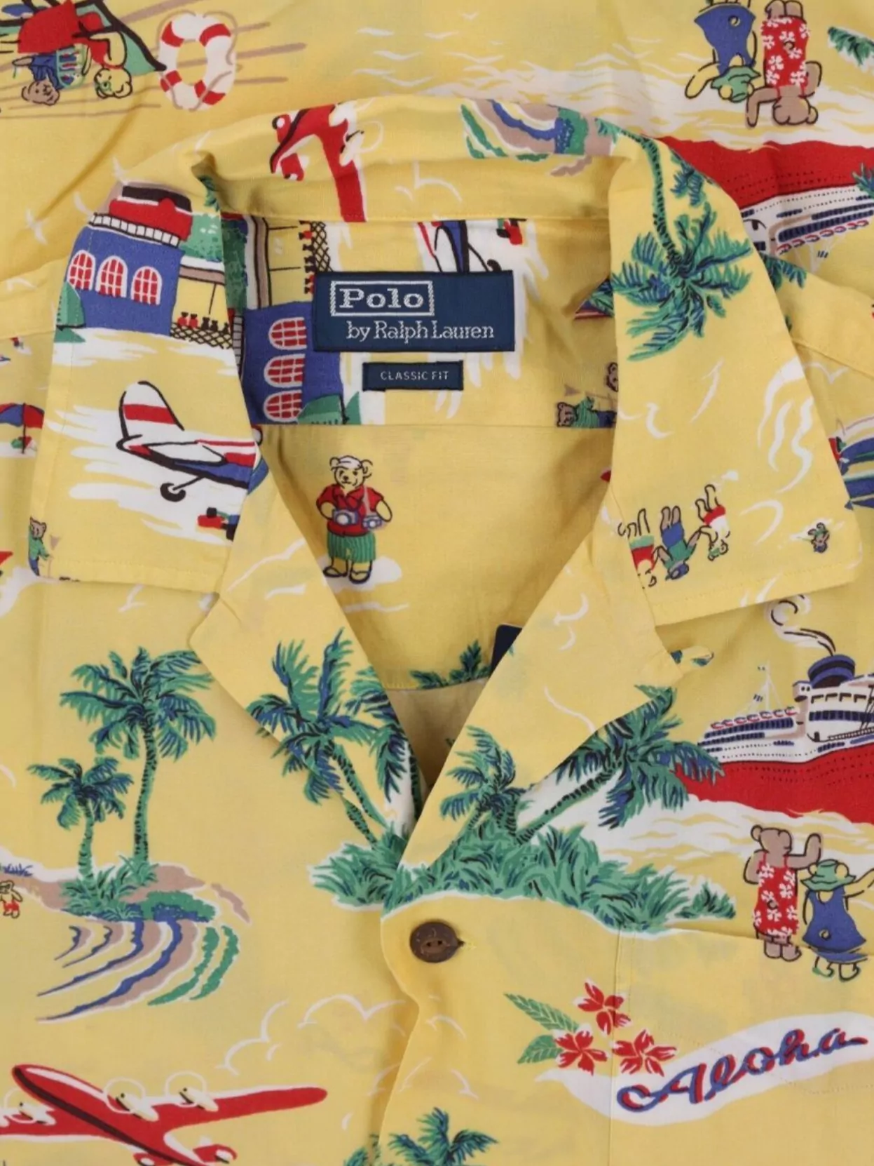 Polo Ralph Lauren Short Sleeve Tropical Print Shirt With Chest Pocket