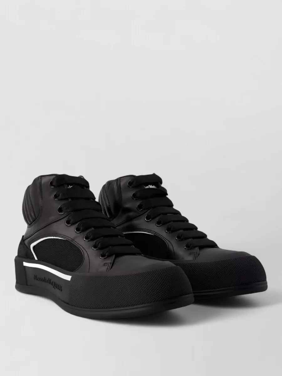 Alexander McQueen leather high-top sneakers