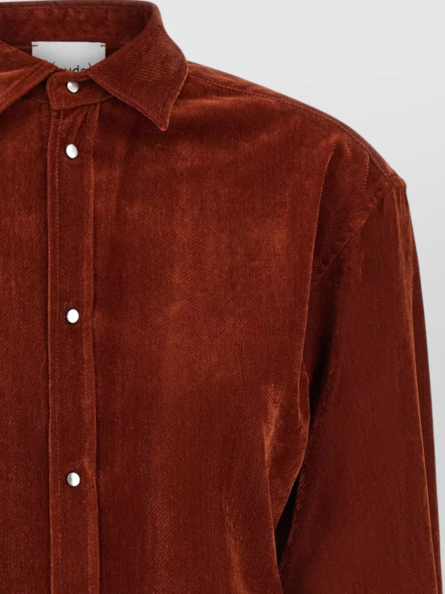 Nude Velvet Shirt