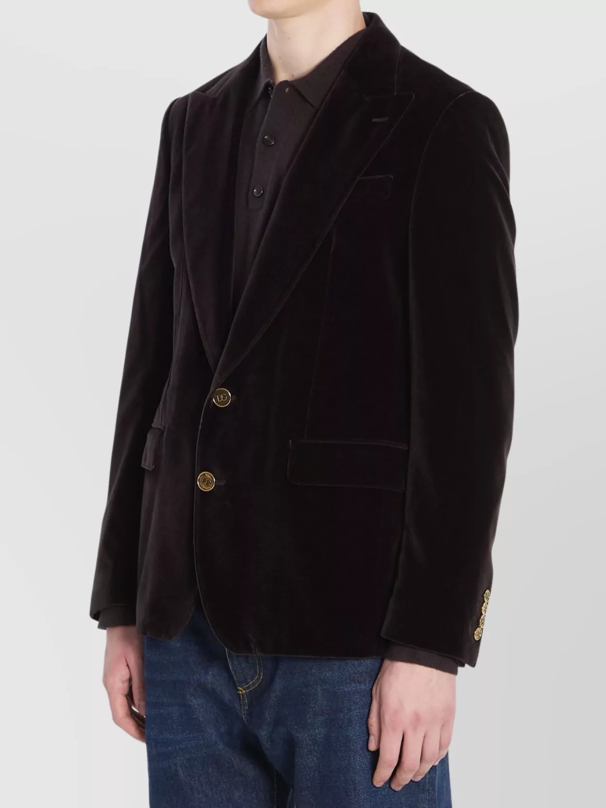 Dolce&Gabbana Single-Breasted Sicilia Light Jacket Cotton Corduroy