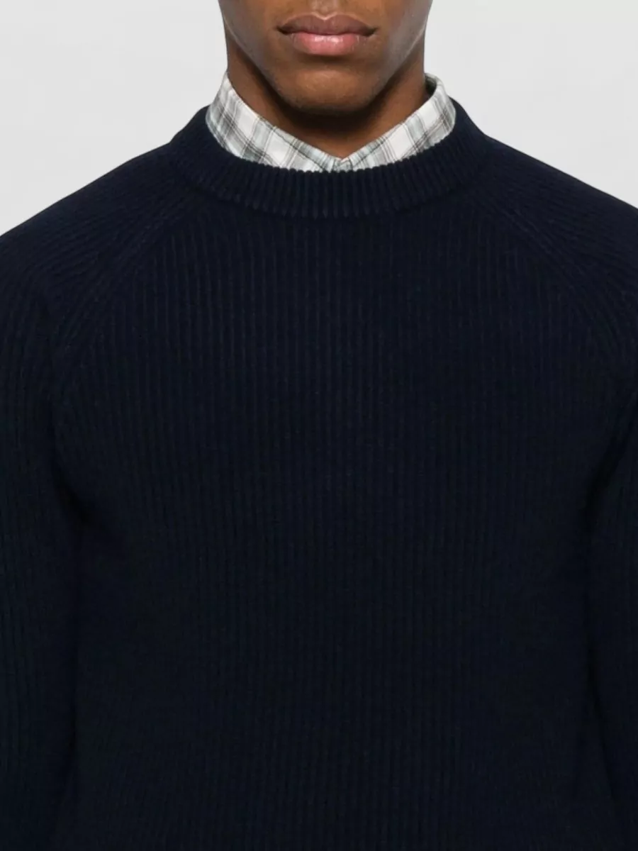 Mc2 Saint Barth Crew Neck Raglan Knit Long Sleeve Sweater