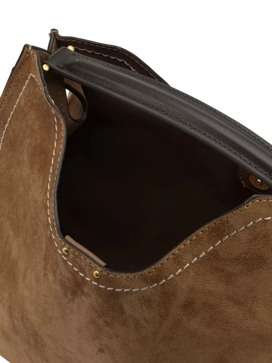 Gianni Chiarini Shoulder Bag Contrast Stitching Detachable Strap