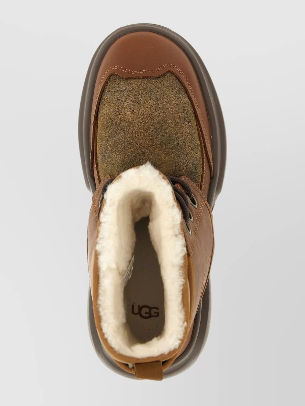 Ugg Ankle Boots With Round Toe And Pull Tab