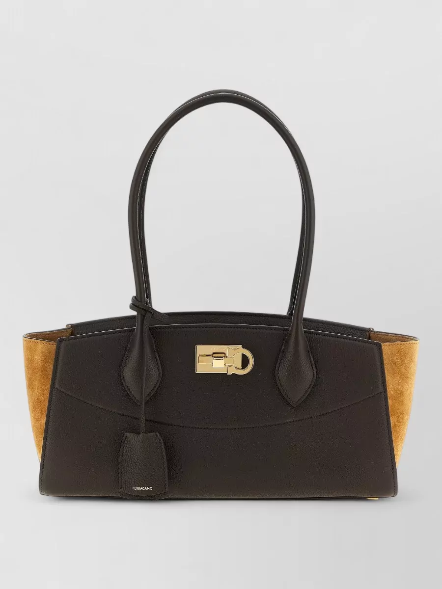 Ferragamo The Studio Soft Medium Leather Tote Bag