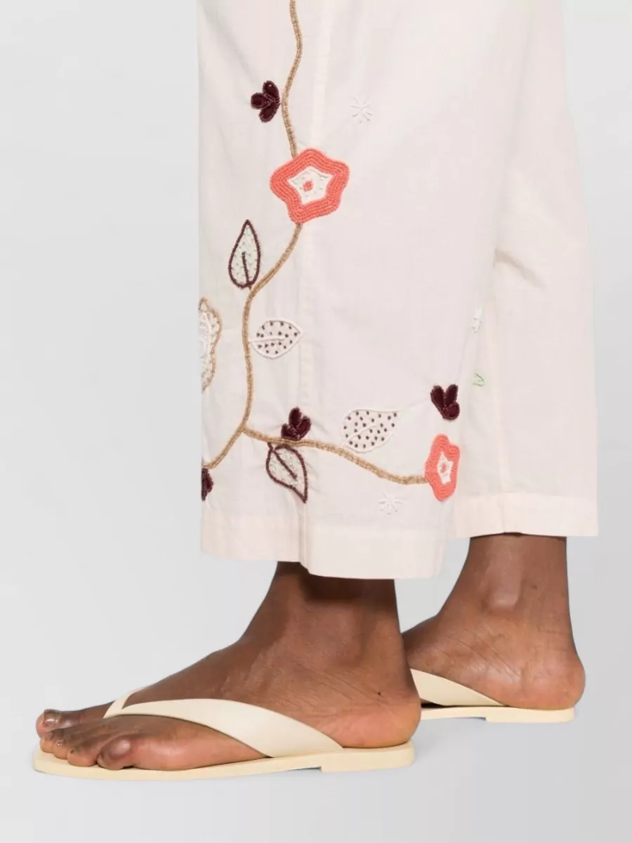 Forte Forte Embroidered Wide-Leg Trousers