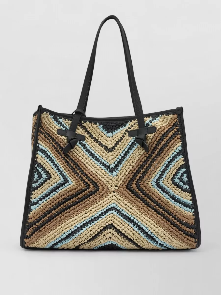 Gianni Chiarini Woven Shoulder Bags Featuring Dual Handles In Pattern