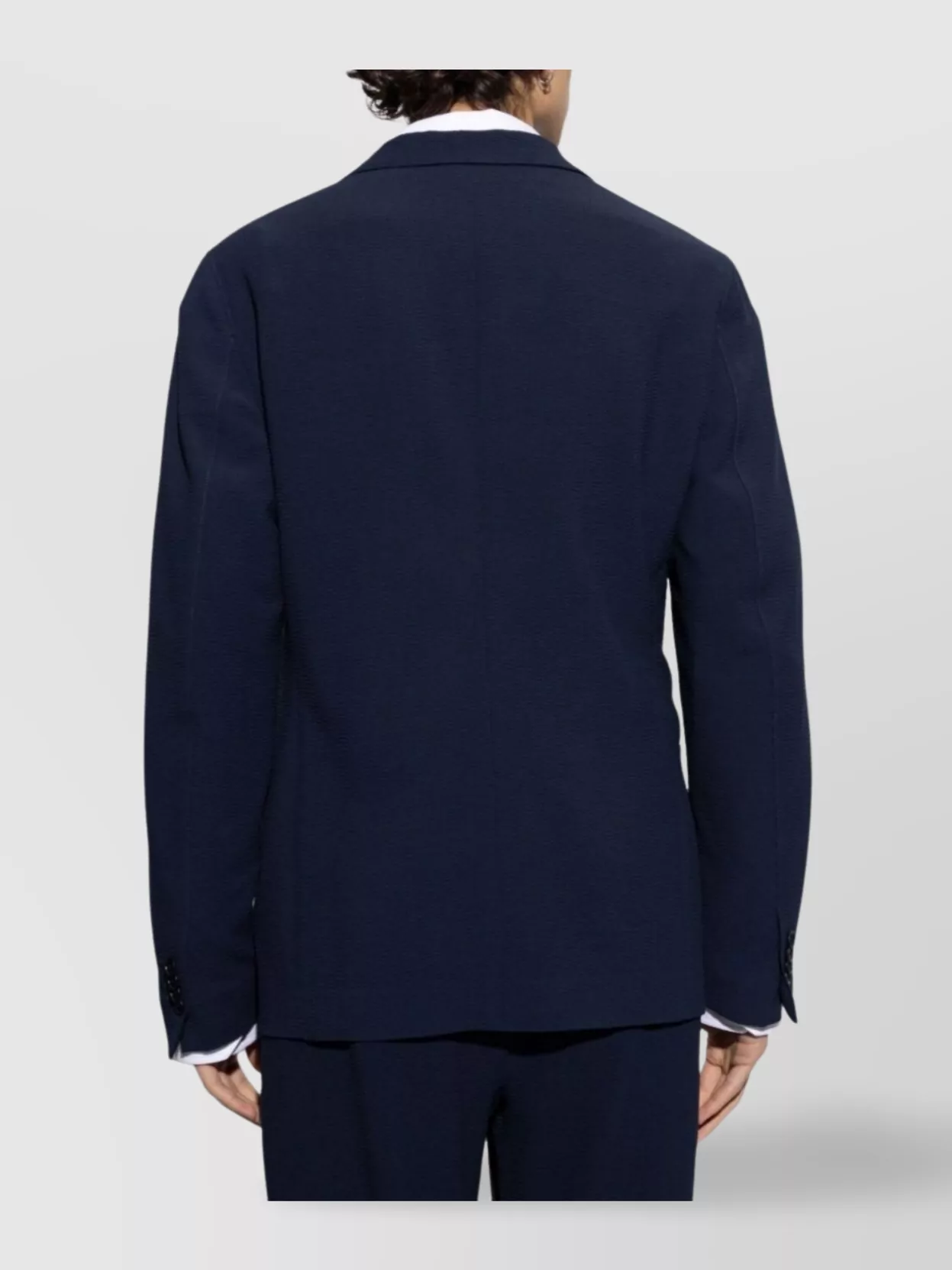 Giorgio Armani Wool Jacket Notched Lapels