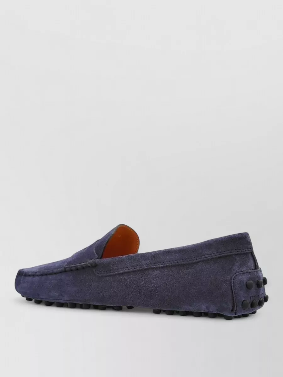 Tod's Suede Lace-Up Shoes Penny Strap