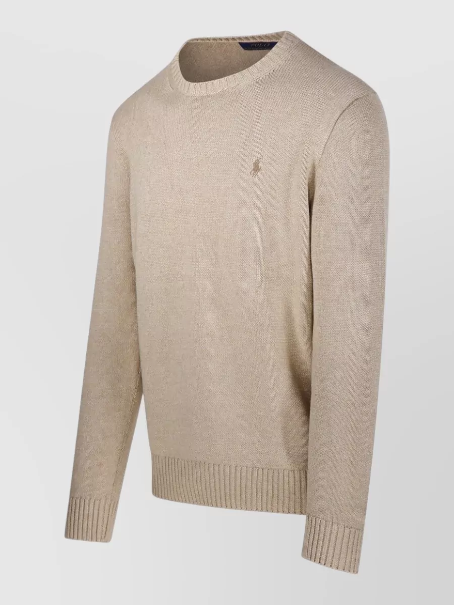Ralph Lauren Crew Neck Sweater Ribbed Cuffs