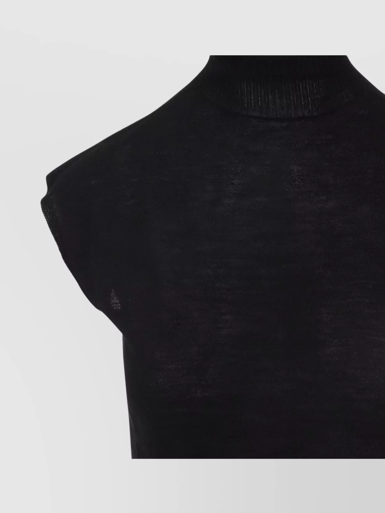Rick Owens Short Sleeves Turtle Neck Top