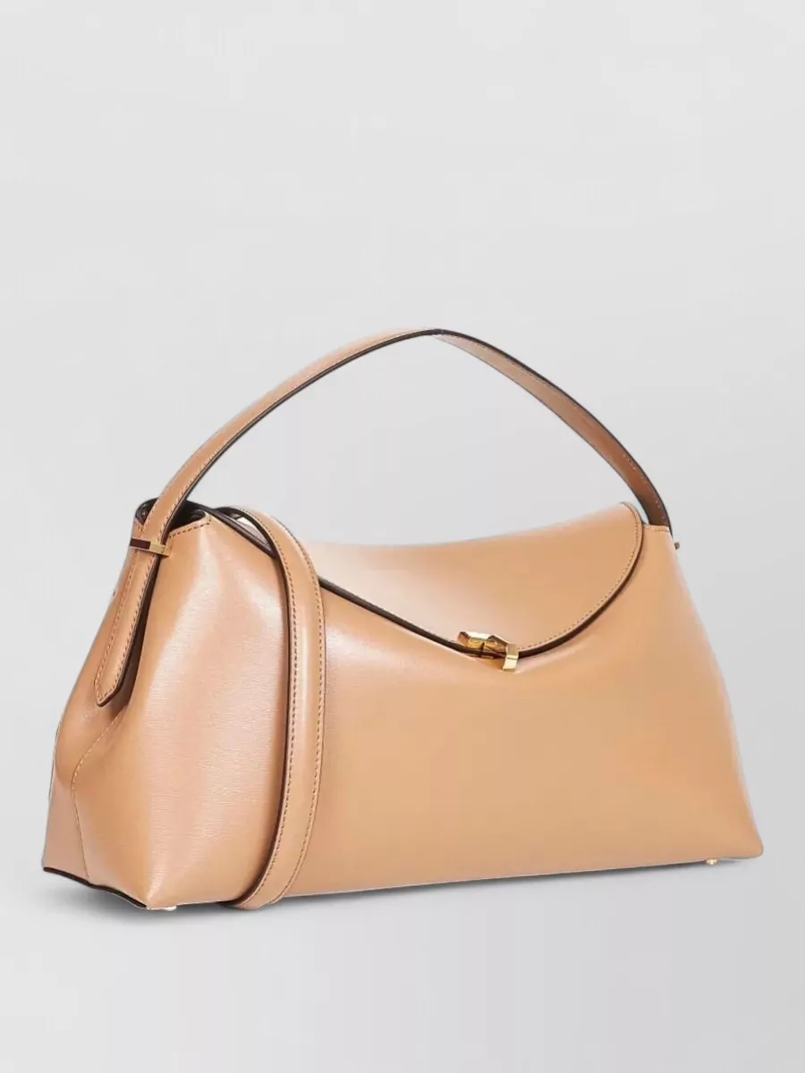 Totême T Lock Leather Top Handle Bag