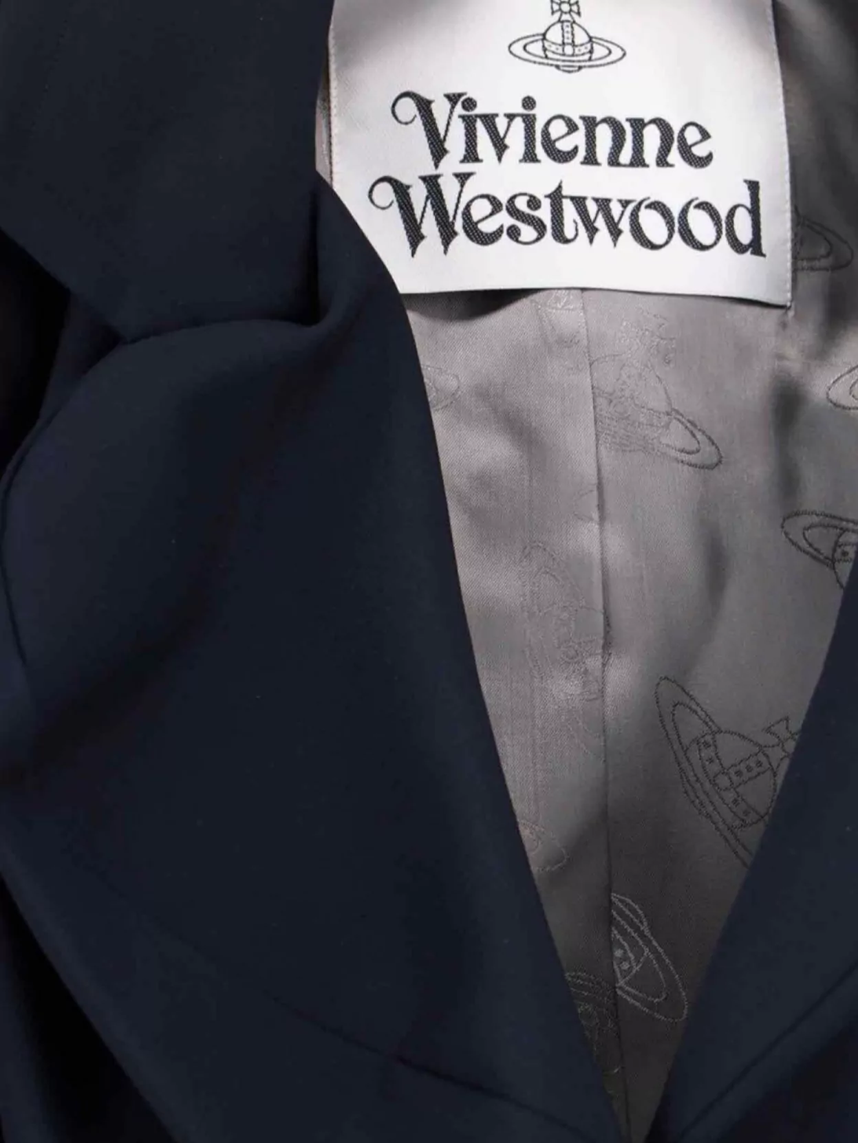 Vivienne Westwood Tailored Jacket With Buttoned Back Vent In Blue