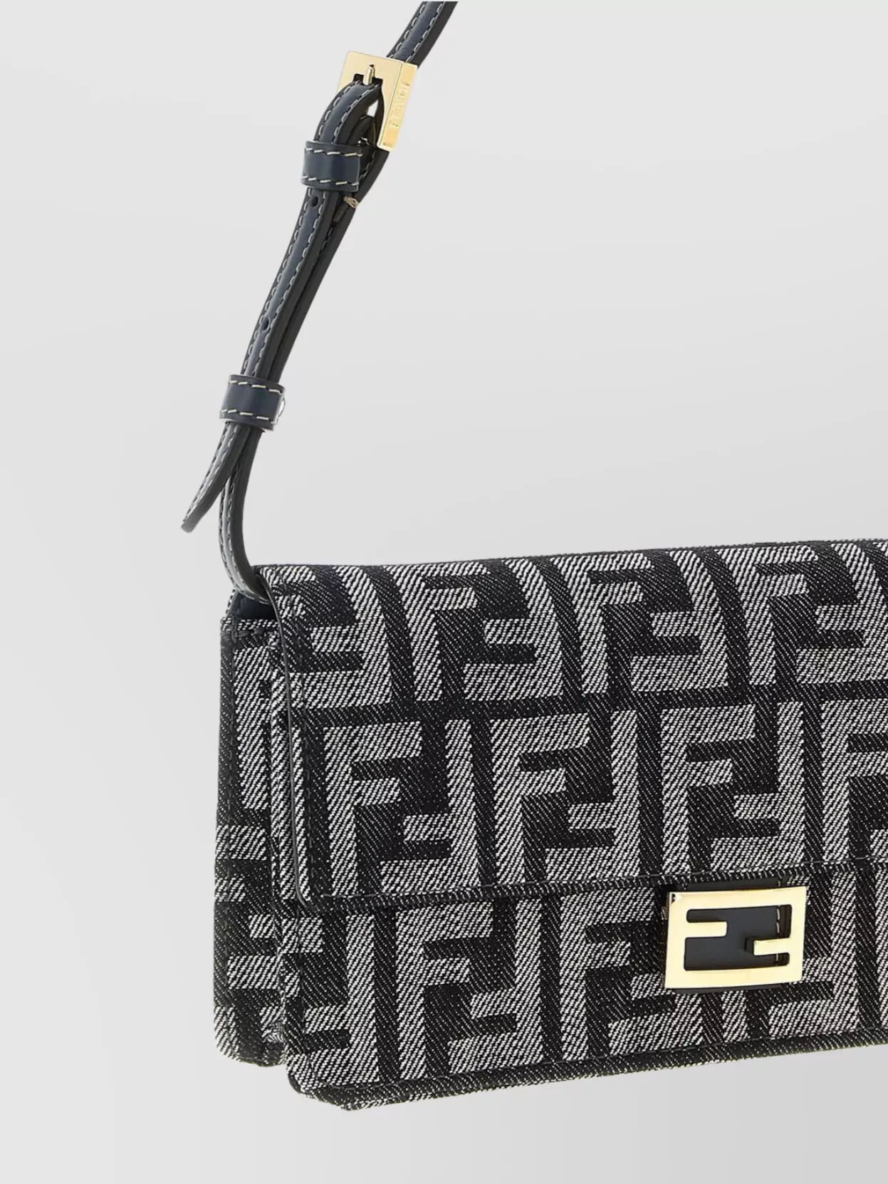 Fendi Chain Wallet Featuring Adjustable Strap