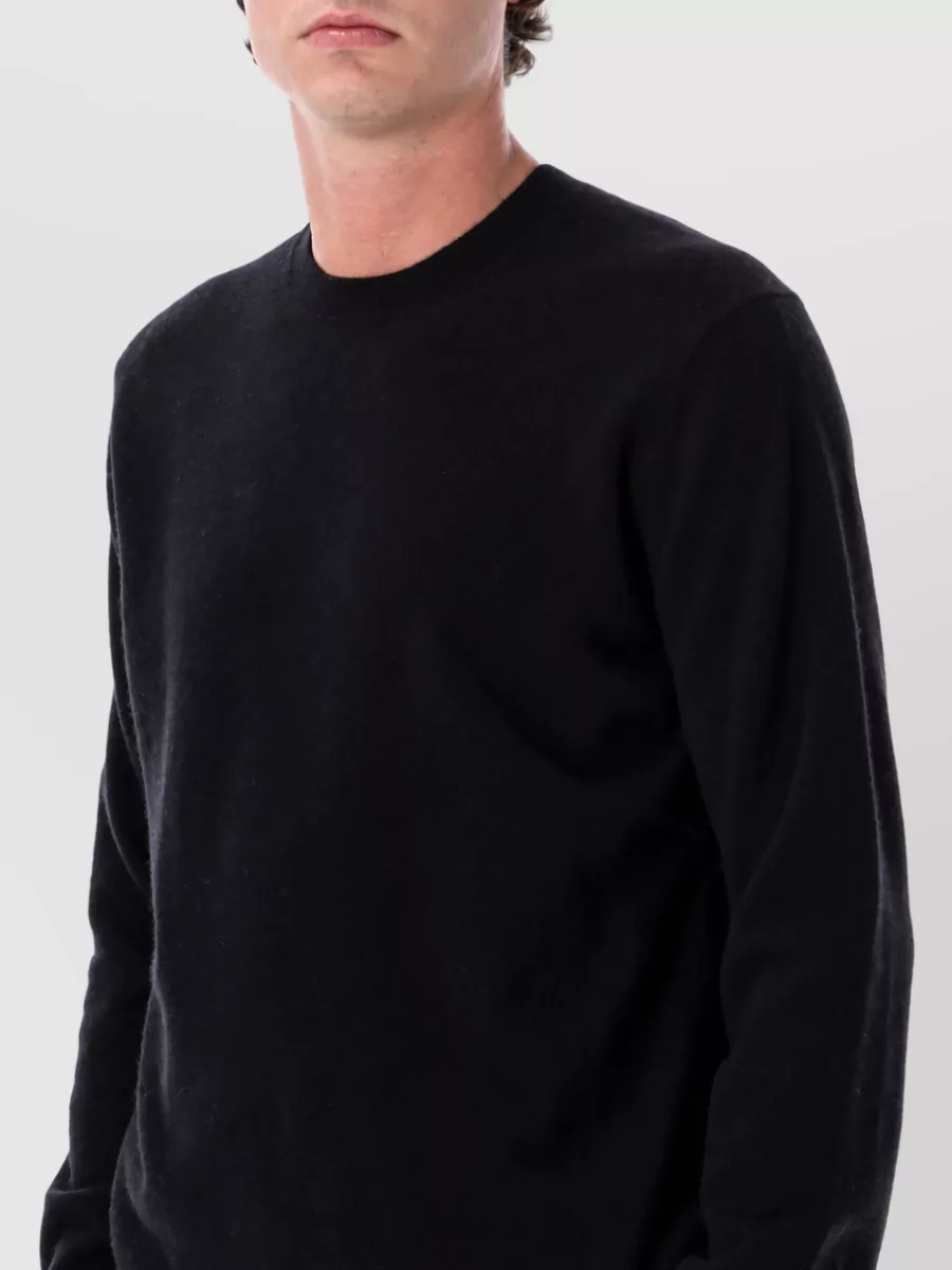 Comme Des Garçons Wool Ribbed Crew Neck Long-Sleeve Sweater