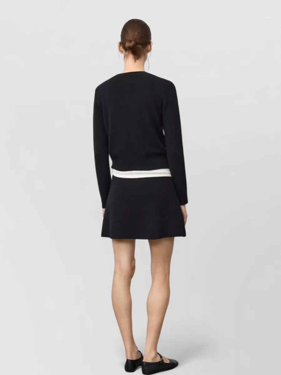 Lisa Yang Cashmere Knitted Flared Mini Skirt